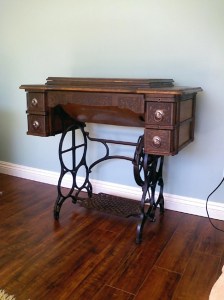 The Sewing Machine with the machine tucked away inside